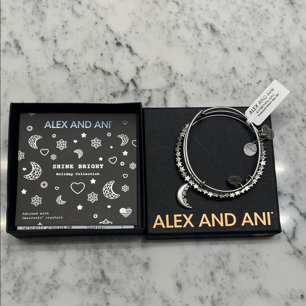 Alex and Ani Silver Celestial Charm Bracelet